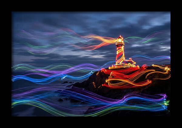Red Lighthouse At Dusk