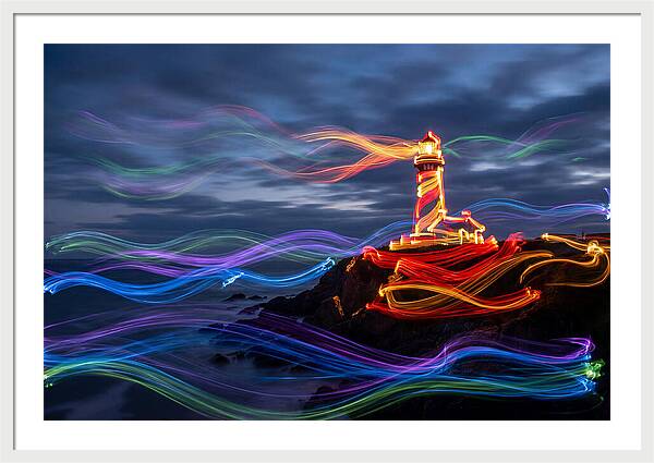 Red Lighthouse At Dusk