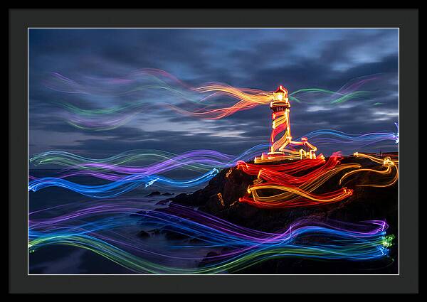 Red Lighthouse At Dusk