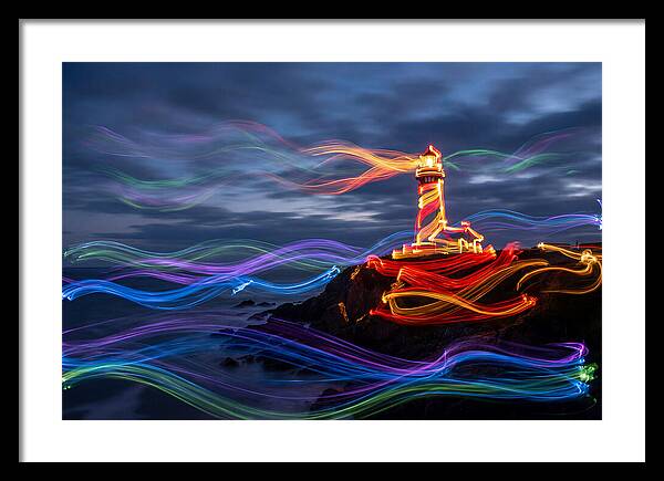 Red Lighthouse At Dusk