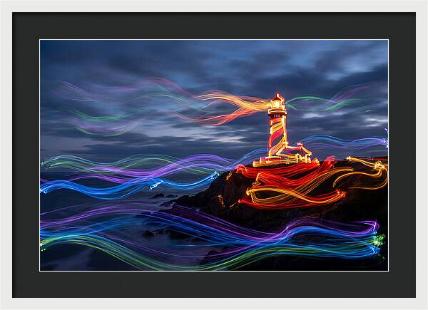 Red Lighthouse At Dusk