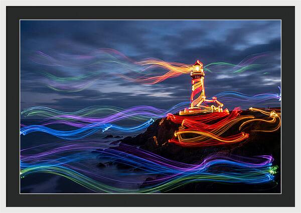Red Lighthouse At Dusk