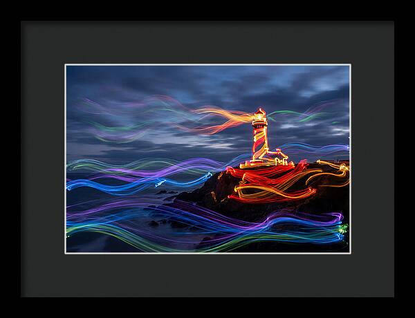 Red Lighthouse At Dusk