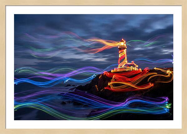 Red Lighthouse At Dusk
