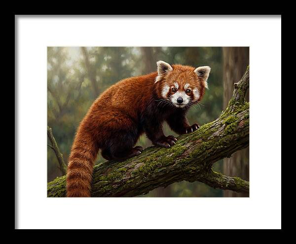 Red Panda Among The Trees