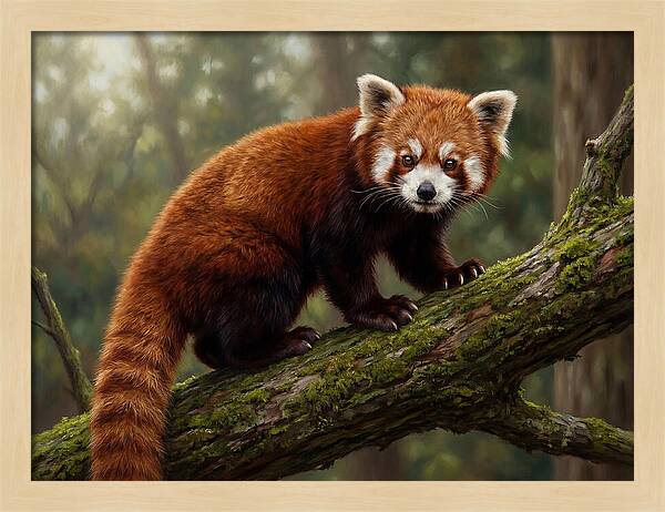 Red Panda Among The Trees