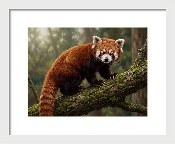 Red Panda Among The Trees