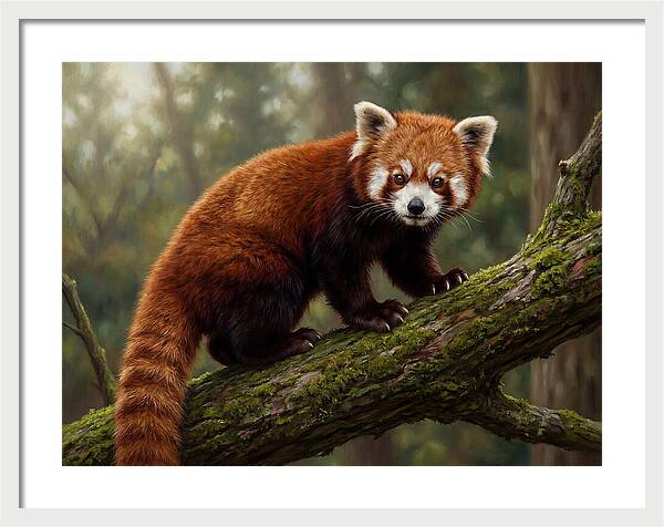 Red Panda Among The Trees