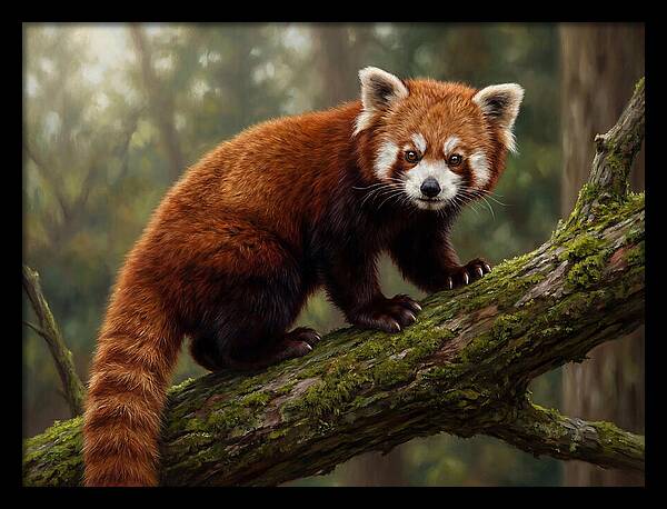 Red Panda Among The Trees