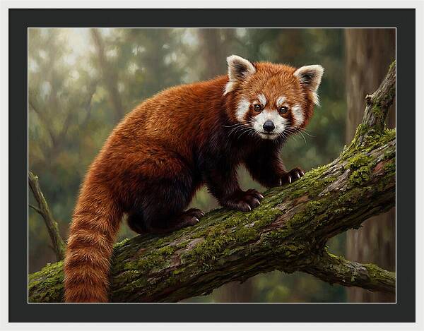 Red Panda Among The Trees