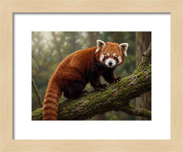 Red Panda Among The Trees