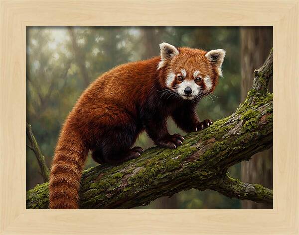 Red Panda Among The Trees