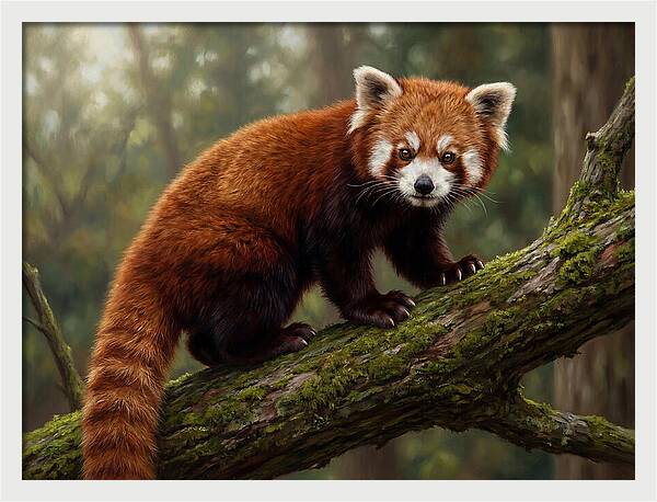 Red Panda Among The Trees