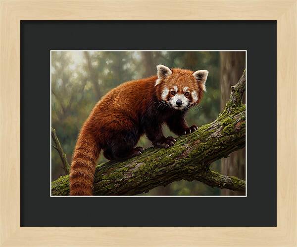 Red Panda Among The Trees