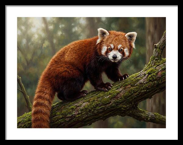 Red Panda Among The Trees