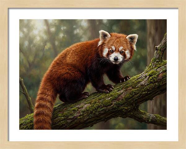 Red Panda Among The Trees