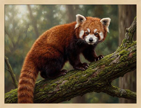 Red Panda Among The Trees