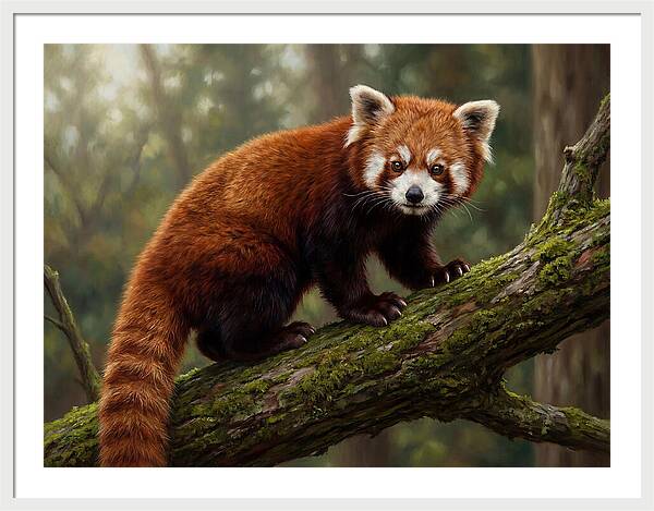 Red Panda Among The Trees