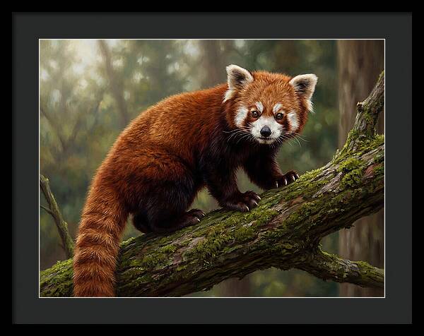 Red Panda Among The Trees