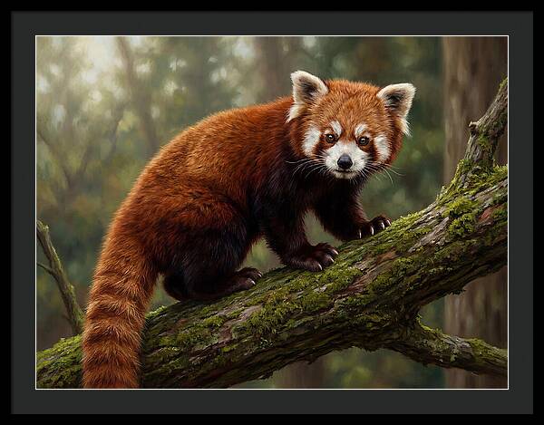 Red Panda Among The Trees