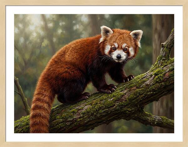 Red Panda Among The Trees