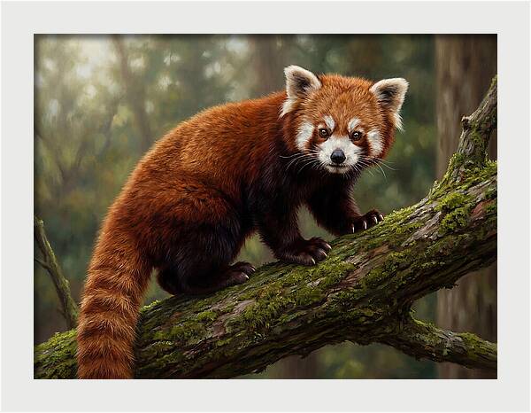 Red Panda Among The Trees
