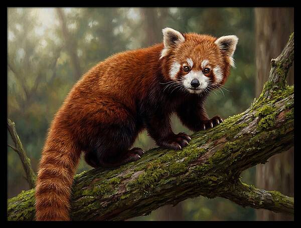 Red Panda Among The Trees