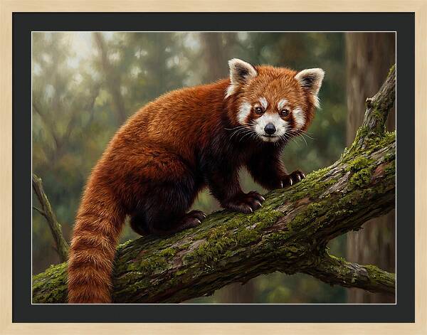 Red Panda Among The Trees