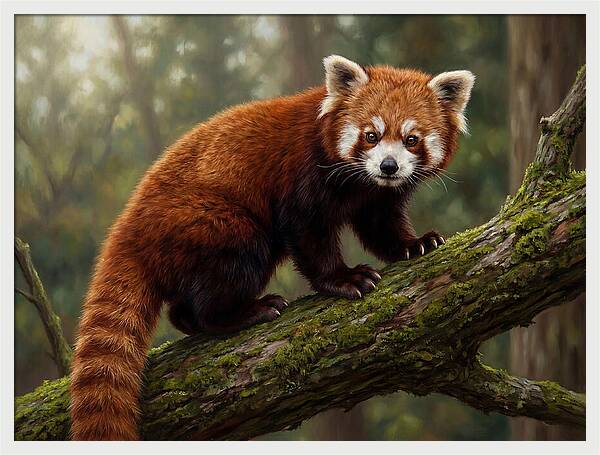 Red Panda Among The Trees