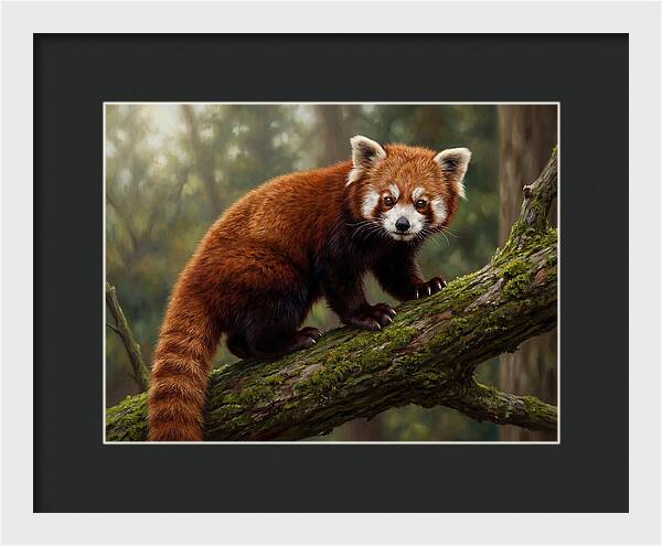 Red Panda Among The Trees