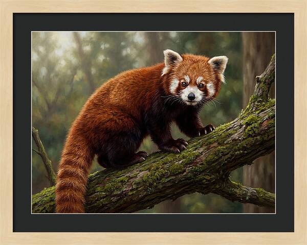 Red Panda Among The Trees