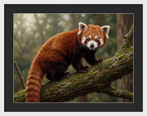 Red Panda Among The Trees