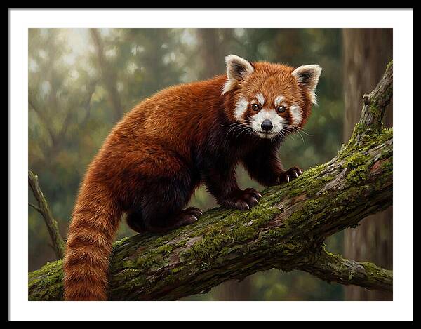 Red Panda Among The Trees