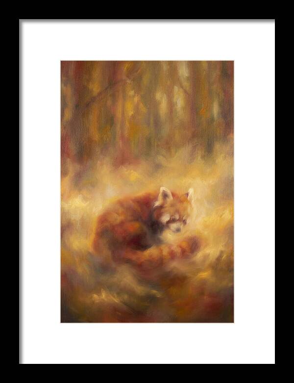 Red Panda In Autumn