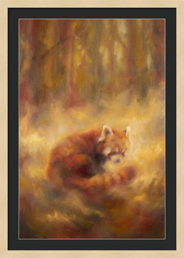 Red Panda In Autumn