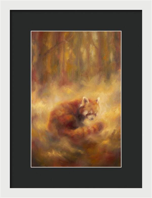 Red Panda In Autumn
