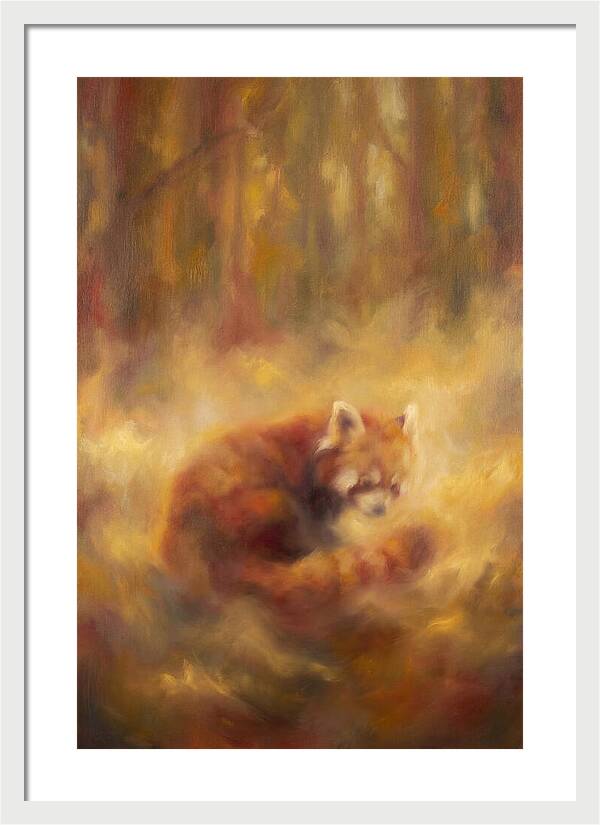 Red Panda In Autumn