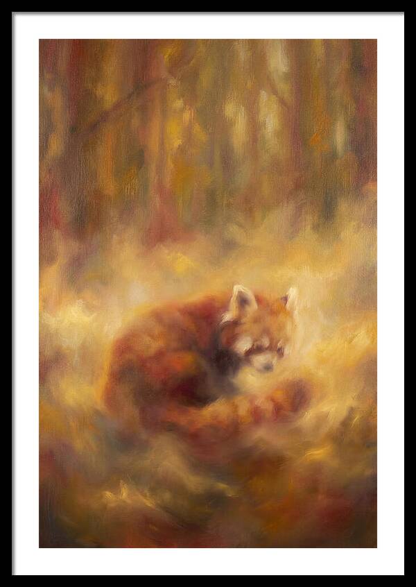 Red Panda In Autumn