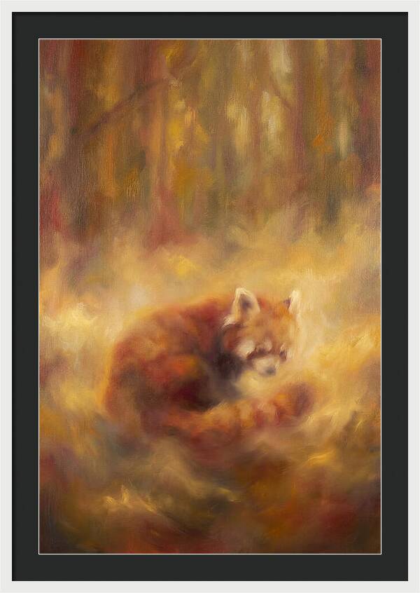 Red Panda In Autumn