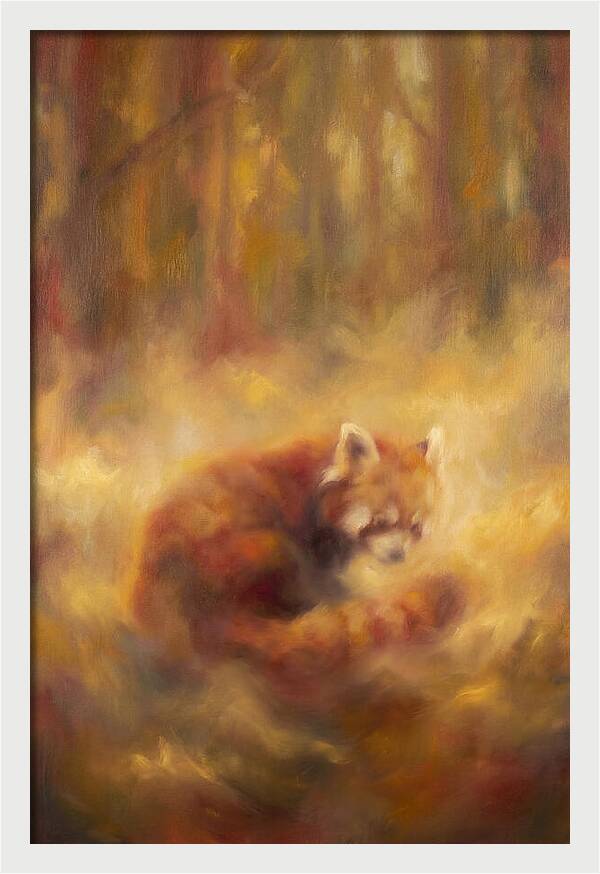 Red Panda In Autumn