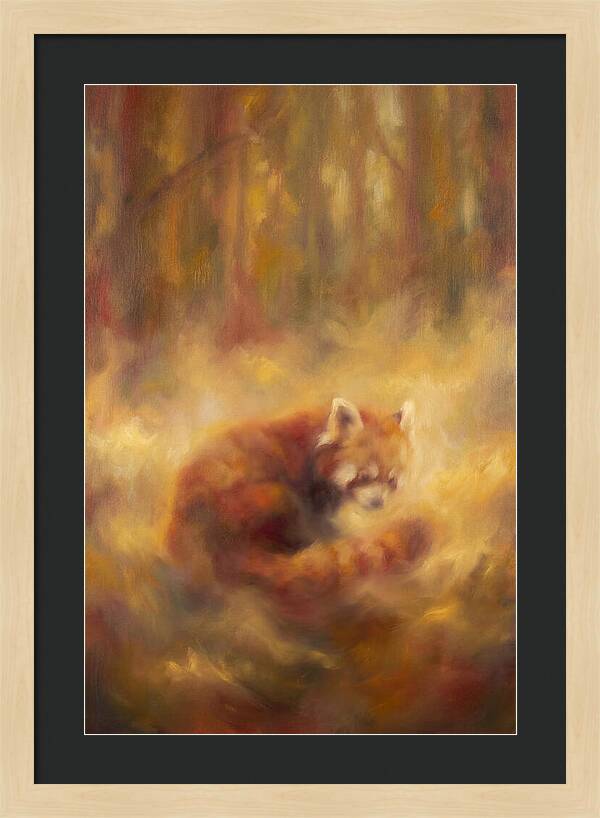 Red Panda In Autumn
