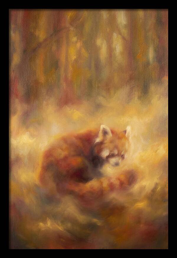 Red Panda In Autumn