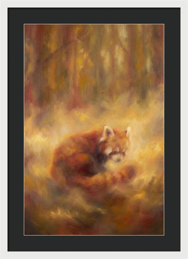 Red Panda In Autumn