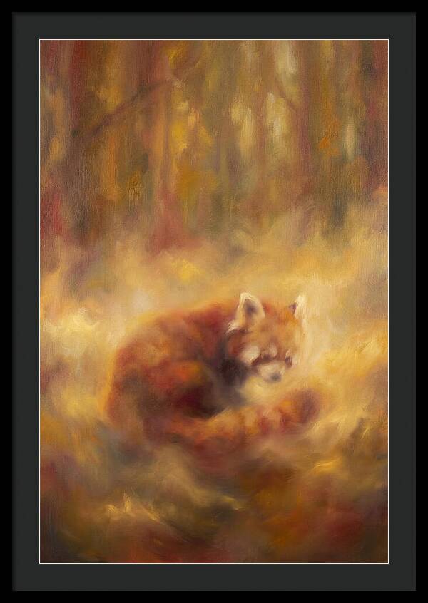 Red Panda In Autumn