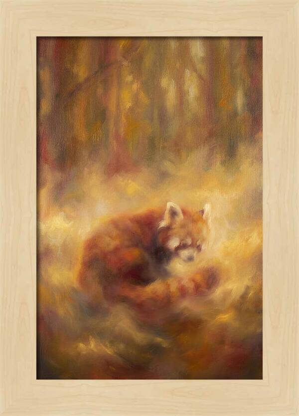 Red Panda In Autumn