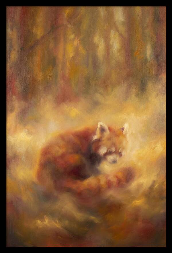 Red Panda In Autumn