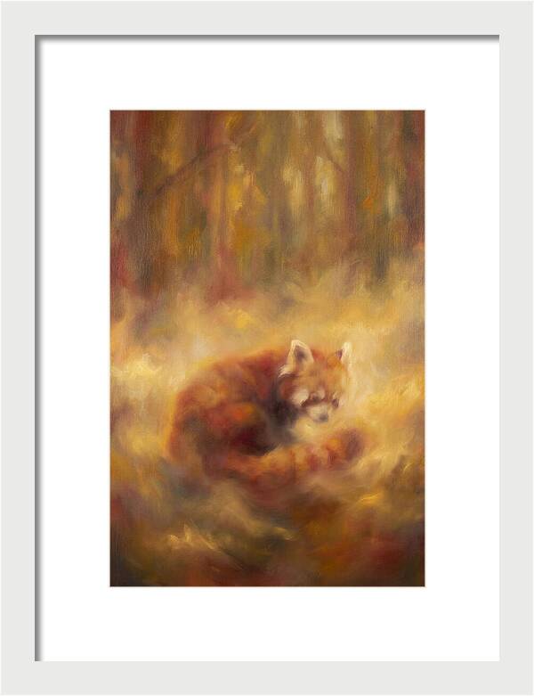 Red Panda In Autumn