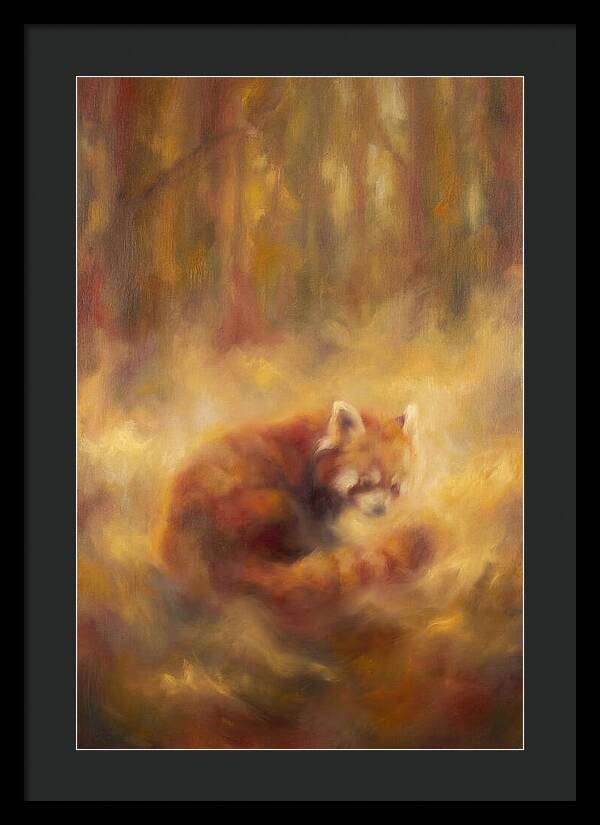 Red Panda In Autumn