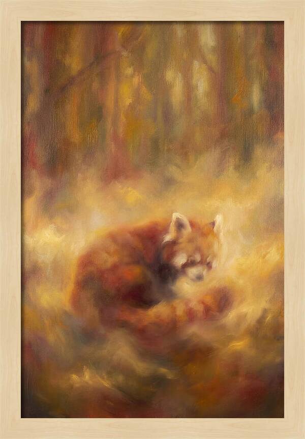 Red Panda In Autumn