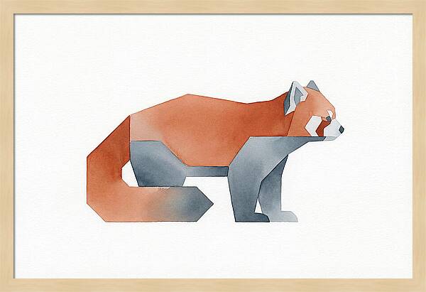 Red Panda Minimalism